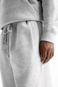 Proveedor OEM, logotipo personalizado, pantalón acampanado, Polar, algodón, hombres, chándal, ropa de calle, Jogger informal, conjunto de Sudadera con capucha impresa - Product Image 3