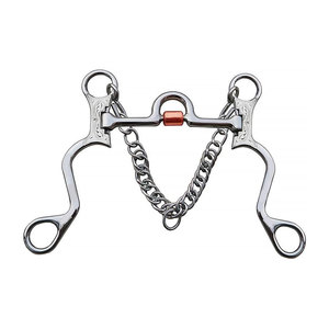 บิตม้าสแตนเลสสตีลแกะสลักด้วยมือ บิตทองเหลืองคุณภาพพรีเมียม สำหรับฝึกขี่ม้า HI-HB-08 ใช้ซ้ำได้ - Product Image 1