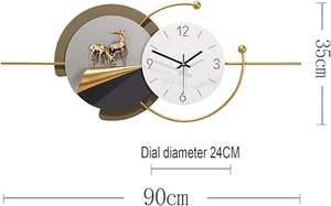 Horloge nordique salon horloge murale pendentif lumière luxe décoration personnalité horloge poinçon gratuit Simple créatif tenture murale - Product Image 6