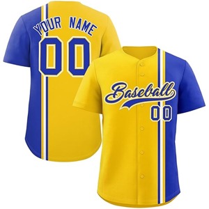 Maillot de baseball américain personnalisé pour hommes, respirant, grandes tailles, chemises vierges avec option de broderie de nom et logo, uniforme de softball - Product Image 5