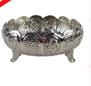 Cuenco para servir con diseño de elefante con acabado plateado de aspecto increíble para restaurante y bar de hotel - Product Image 3