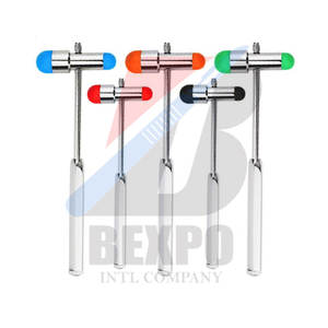 Martillo reflejo de percusión de acero manual y mecánico multifuncional instrumento de diagnóstico neurológico médico - Product Image 2