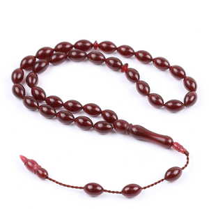Tasbih de Alta Calidad Hecho a Mano con 33 Cuentas de Piedra y Madera, Cuentas de Oración para Musulmanes, Ramadán - Product Image 5