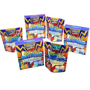 New Arrival Resealable Smell Proof 3.5g Die <b>Cut</b> Holographic Mylar Bags with Holographic Box In Stock - Product Image 3