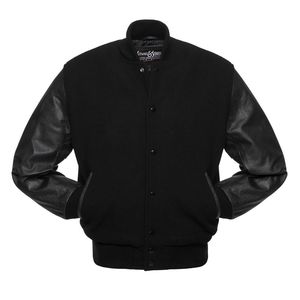 Baseball <b>Jacket</b> Patchwork Embroidery Letterman <b>Jackets</b> Custom latest designs Long Sleeve Chenille Applique work Customized logos - Product Image 1