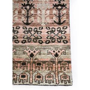 พรมวิสกายาสีเบจและสีน้ำตาล ทำด้วยมือจากขนแกะอัฟกัน ลายเรขาคณิต สำหรับห้องนั่งเล่น ขนาด 9x12 ฟุต รุ่น Enm-8009 - Product Image 4