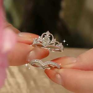 Bague en or blanc 14 carats 18 carats avec diamant, design personnalisé, bague en argent sterling 925, mariage original avec diamant pour femmes, bague en diamant CVD - Product Image 6