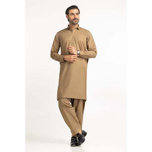Trajes Camel Básicos de un Solo Pecho para Hombre para la Celebración del Eid - Product Image 2