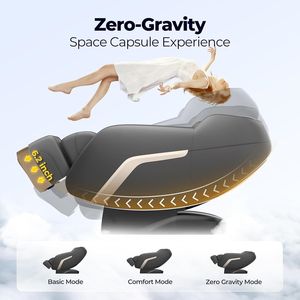 Sillón de Masaje con Airbag de Cuerpo Completo, Ciclónico, Inteligente, 4D, Mecánico, con Guía SL, Voz AI, Cómodo - Product Image 3