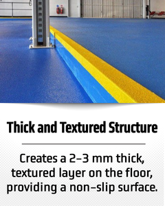 Sơn phủ sàn chống trơn dày, có kết cấu, chịu được giao thông, <span class=keywords><strong>Epoxy</strong></span> chống trơn, dùng cho bê tông, nhà để xe, kho, bãi đậu xe, 19kg - Product Image 5