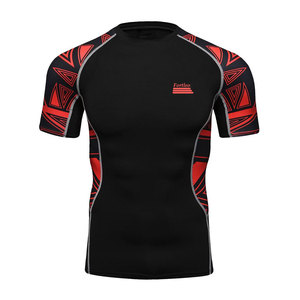 T-shirt MMA personnalisé pour homme, col rond, respirant, écologique, séchage rapide, manches courtes, coupe classique, vêtements de sport, tissu doux, entraînement - Product Image 1