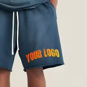 Custom Heavyweight <b>Vintage</b> Distress Acid Washed 100% Cotton Men's Shorts Cotton Soft Fabric Custom Solid Color Men Cargo Shorts - Product Image 4