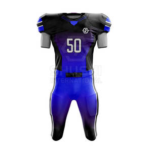 Nouveauté Uniforme de football américain à manches courtes respirant personnalisé de grande taille pour hommes vente en gros par équipe - Product Image 5