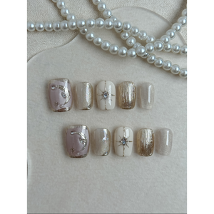 Starlit Whisper Press-On Nail : Design élégant et fantaisiste pour les passionnés de nail art - Product Image 2