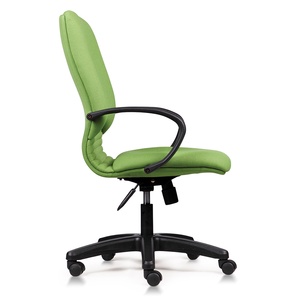 Chaise de bureau pivotante contemporaine avec dossier rembourré et revêtement en tissu, hauteur réglable (HOM1020-2) - Product Image 1