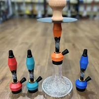 Vente en gros d'accessoires pour narguilé shisha en acier inoxydable de style européen Verre confortable de haute qualité