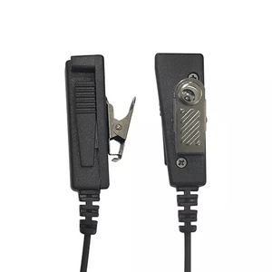 PMLN6536 Earpiece Walkie Talkie 2-Kabel dengan Tabung Transparan, Headphone Keamanan untuk Radio Motorola DP1400, CP200, CP200D, DEP450 DMR - Product Image 2