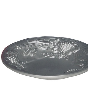 Cuenco de servicio redondo de hojalata para fruta, tazón de servicio de fundición personalizado, diseño a la moda, novedad, venta al por mayor - Product Image 1