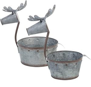 Maceta de Metal de alta calidad, maceta galvanizada, nuevo diseño, maceta clásica de diseño de animales de Metal galvanizado para el hogar y el jardín - Product Image 3