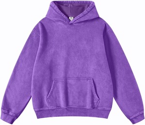Sudadera con Capucha Unisex de Alta Calidad Hecha en Pakistán 2025, Estilo Vintage Desgastado por el Sol, 100% Poliéster, Bordada para Invierno - Product Image 1