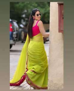 Dernières femmes traditionnelles Bollywood Style soie Sarees haute qualité fête de mariage porter dentelle séquence impression numérique robe adultes - Product Image 6