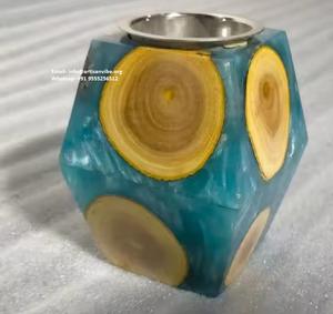 Quemador de Incienso de Resina de Lujo, Diseño Moderno con Patrón de Plantas, Porta Incienso Árabe Bakhoor, Decoración de Bodas, Hecho a Mano, Ecológico y Sostenible para el Hogar - Product Image 1