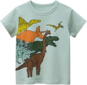 Camisetas de Algodón de Punto Sólido de Alta Calidad para Niños, Camisetas de Manga Corta Estampadas al por Mayor para Niños, Moda de Verano - Product Image 5