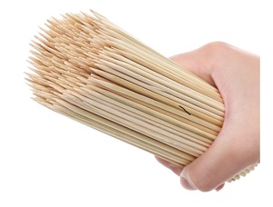 Bâton de bambou naturel pour noyau d'encens/brochettes de barbecue en bambou Bâton de bambou jetable pour barbecue - Product Image 2
