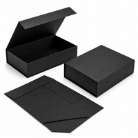 Boîte en carton ondulé de luxe avec logo personnalisé, gaufrage à chaud doré, pour chaussettes, vêtements, chaussures, boîte cadeau pliable, fabrication en usine