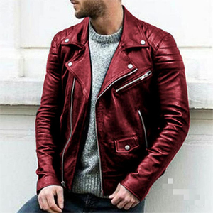 2025 Venta caliente ropa de hombre chaqueta de cuero nueva moda hombres chaqueta de cuero a prueba de viento chaqueta de cuero - Product Image 2