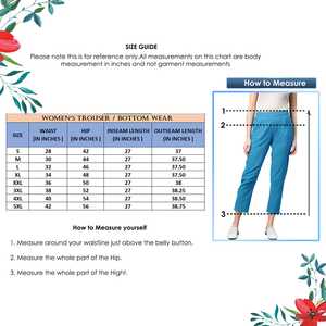 Pantalon décontracté en coton flammé bleu pour femme taille élastique taille moyenne avant plat coupe régulière-technique de toile lavée pour l'été - Product Image 3