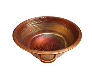 Conception martelée Cuivre Pédicure Bol Spa Pied Tremper Bol Noir Revêtement Naturel Polonais Personnalisé Inde Artisanat - Product Image 5