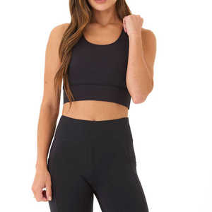 Sujetador Deportivo para Mujer, Diseño Simple con Logotipo Frontal, Spandex/Nylon, OEM, Superventas - Product Image 1