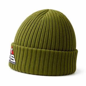 Custom Rib Knit Beanie Hat with Custom Logo Unisex Winter Polyester Custom Color Street <b>Style</b> Outdoor Beanie - Product Image 5