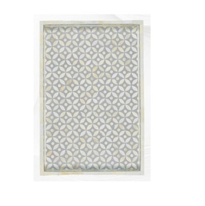 Plateau en bois de style moderne avec forme rectangulaire, finition en incrustation d'os, dernier cri, pour servir du thé, du café, des collations, de la pizza, de la restauration rapide - Product Image 4