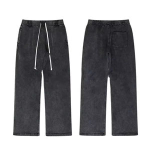 Pantalon de jogging ample pour homme 2025, lavage à l'acide, molleton de haute qualité, pantalon long ample, molleton épais, pantalon pour homme, lavé - Product Image 1