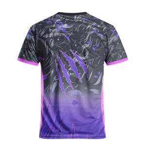 Maillot de sport léger à col rond, impression par sublimation personnalisée, maillot de football avec tissu 100% polyester - Product Image 2