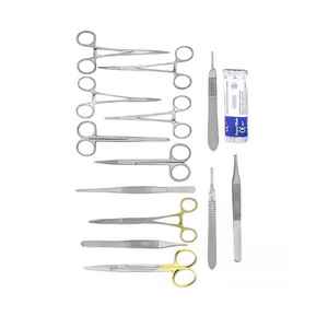 Juego de Instrumentos Quirúrgicos Manuales de Acero Inoxidable de Alta Calidad, 13 Piezas, Bandeja Personalizada para Cirugía General, Caronia Surgical CE - Product Image 5
