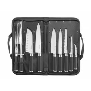HENDI 9-Piece Knife Set <b>Black</b> 445x260x(H)65mm - Product Image 1