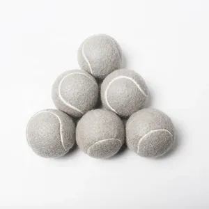 Hoge Kwaliteit Aanpasbare Logo Afdrukken Tennisballen Grote Rubberen Tennisbal Training Stof Cover Nieuw Ontwerp Personalisatie