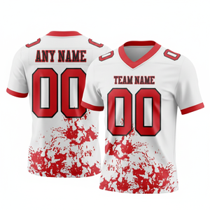 Camiseta Deportiva Personalizada de Manga Corta Estilo Fútbol Americano, Uniforme de Equipo Personalizado para Hombres, Jóvenes y Adultos - Product Image 1