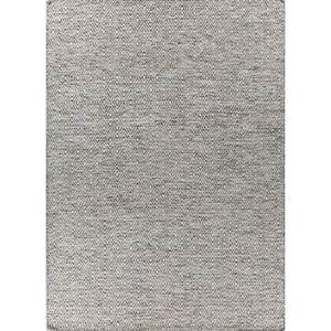 Abrash Adwv-13047 Grey & Black Flat Weaves Wool & Viscose Geometric <b>Rugs</b> for Home Use - Product Image 1