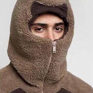 OEM Custom Full Zip Up Jacket Pullovers Thick Plain Blank Heavy Winter Warm Soft <b>Fleece</b> <b>Sherpa</b> Hoodies For <b>Men</b> Contrast - Product Image 4