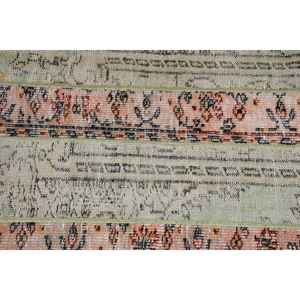 Alfombra Turca de 2.2x3.9 pies, Alfombra Pequeña Vintage, Alfombra con Estampado Animal Verde Marrón - Product Image 4