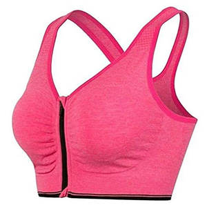 เสื้อชั้นในกีฬาแบบจีบด้านหลัง ทรงตัวยู แห้งเร็ว สำหรับออกกำลังกาย ฟิตเนส โยคะ วิ่ง สำหรับผู้หญิง สวมใส่ง่าย - Product Image 1