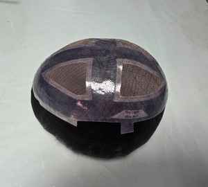 Perruque toupet en cheveux humains Remy indiens avec styles Yaki et Deep Wave, trame unique pour dentelle, toutes les couleurs - Product Image 6