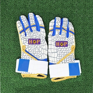 Guantes de bateo de béisbol más vendidos Guantes de bateo de béisbol y softbol suaves más vendidos con puño largo Fabricante Proveedor - Product Image 1
