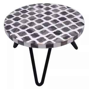 Présentoir à gâteaux élégant fait main en résine avec incrustation Plateau de présentation à desserts en métal élégant pour la décoration de fêtes et d'événements de luxe - Product Image 6