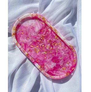 Bandeja de servicio de resina moderna de diseño personalizado de calidad superior Bandeja decorativa Bandejas de resina a granel para exportación mundial desde la India - Product Image 6