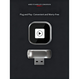 Adattatore Wireless Carplay con Supporto USB-A per Apple Carplay e Android Auto, Include Adattatori USB-A e C, Design Cubico Monolitico - Product Image 5